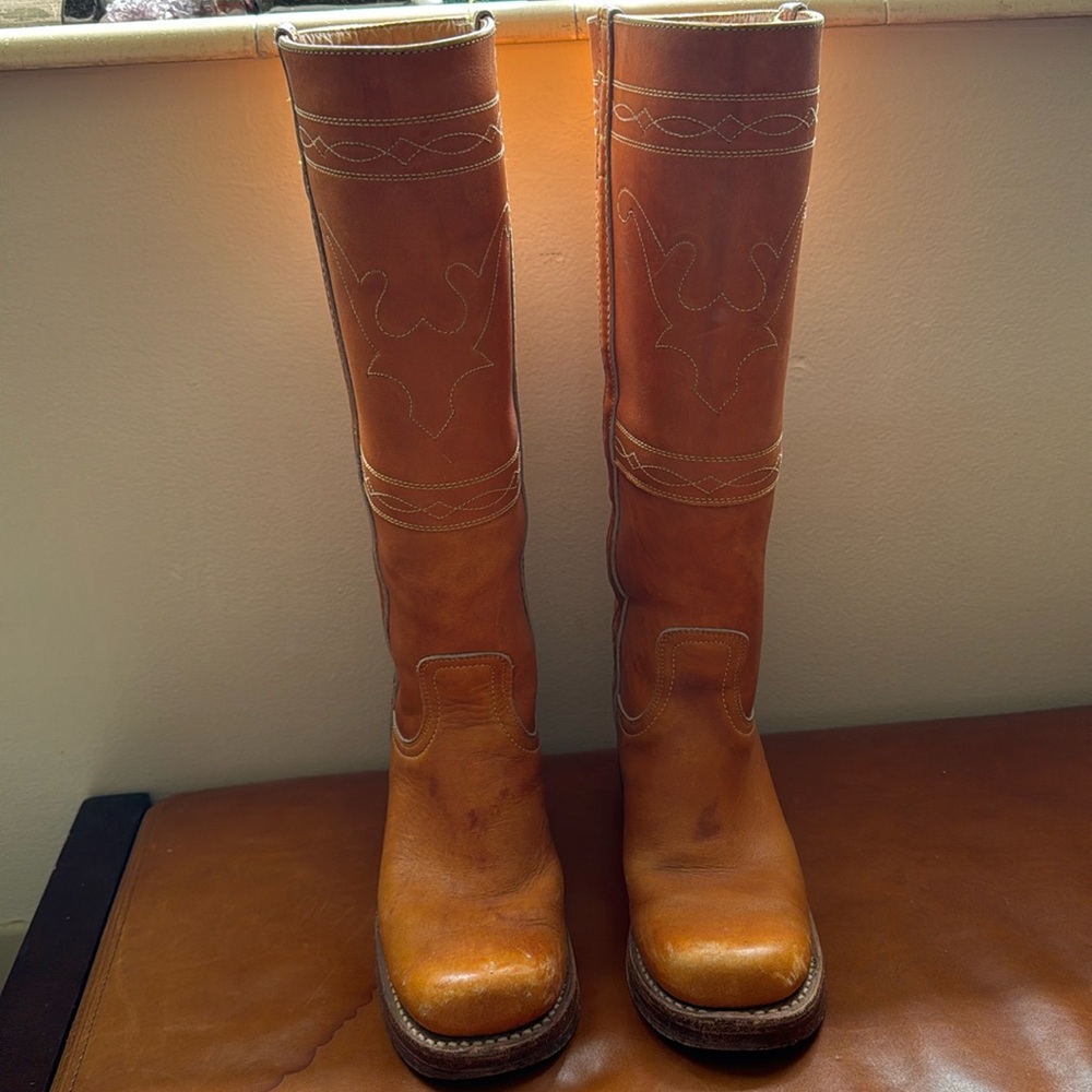 Vintage 70’s Frye Black Label Campus Boots 5